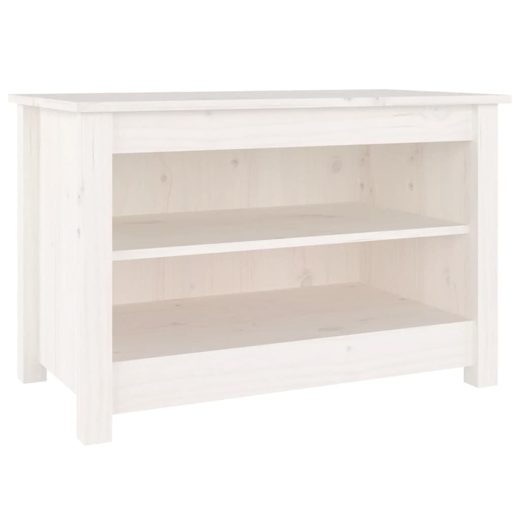 vidaXL Szafka na buty, biała, 70x38x45,5 cm, drewno sosnowe
