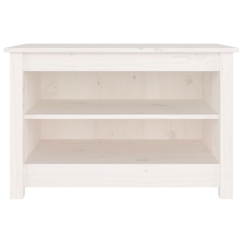 vidaXL Szafka na buty, biała, 70x38x45,5 cm, drewno sosnowe