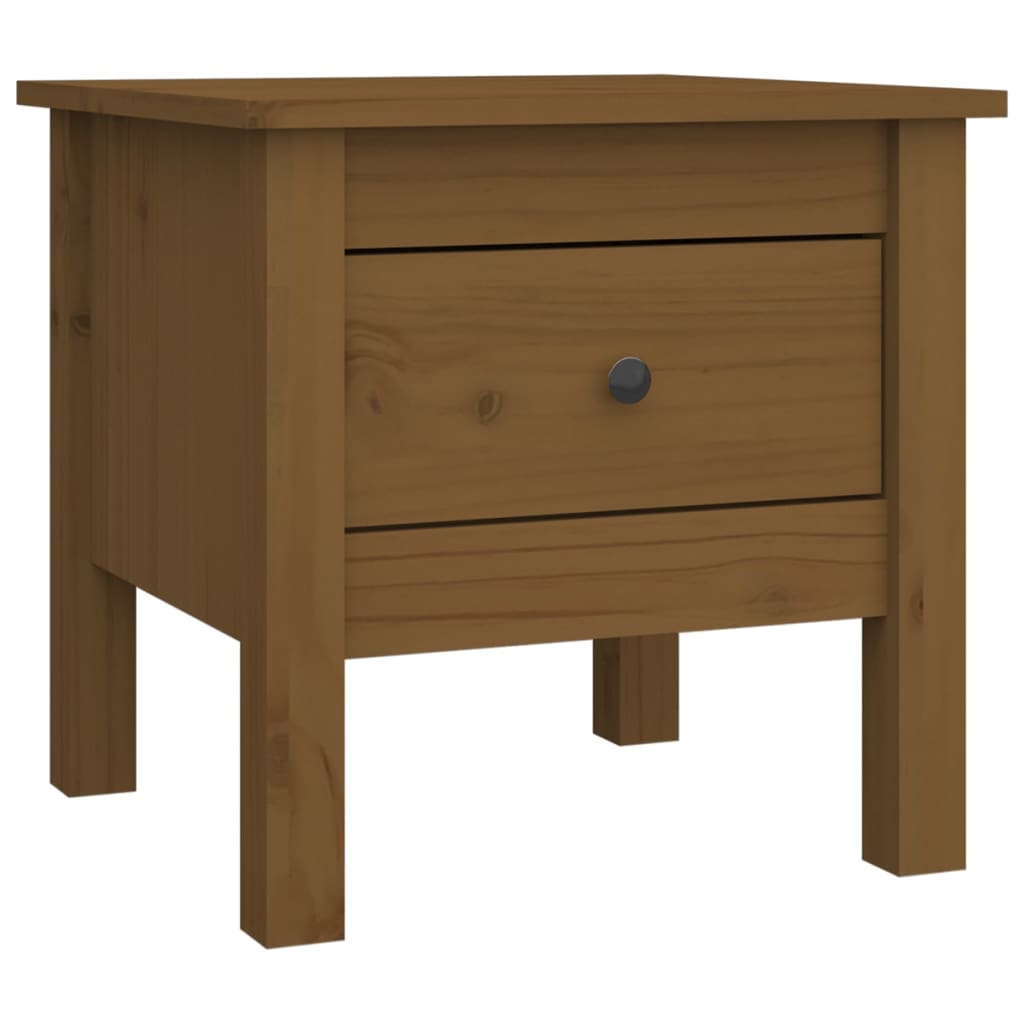vidaXL Stoliki boczne, 2 szt., miodowy brąz 40x40x39 cm drewno sosnowe