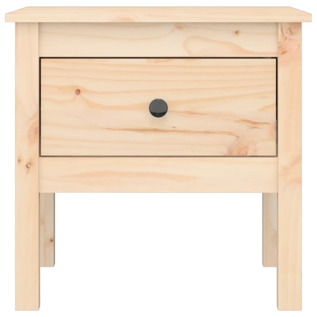 vidaXL Stolik boczny, 50x50x49 cm, lite drewno sosnowe