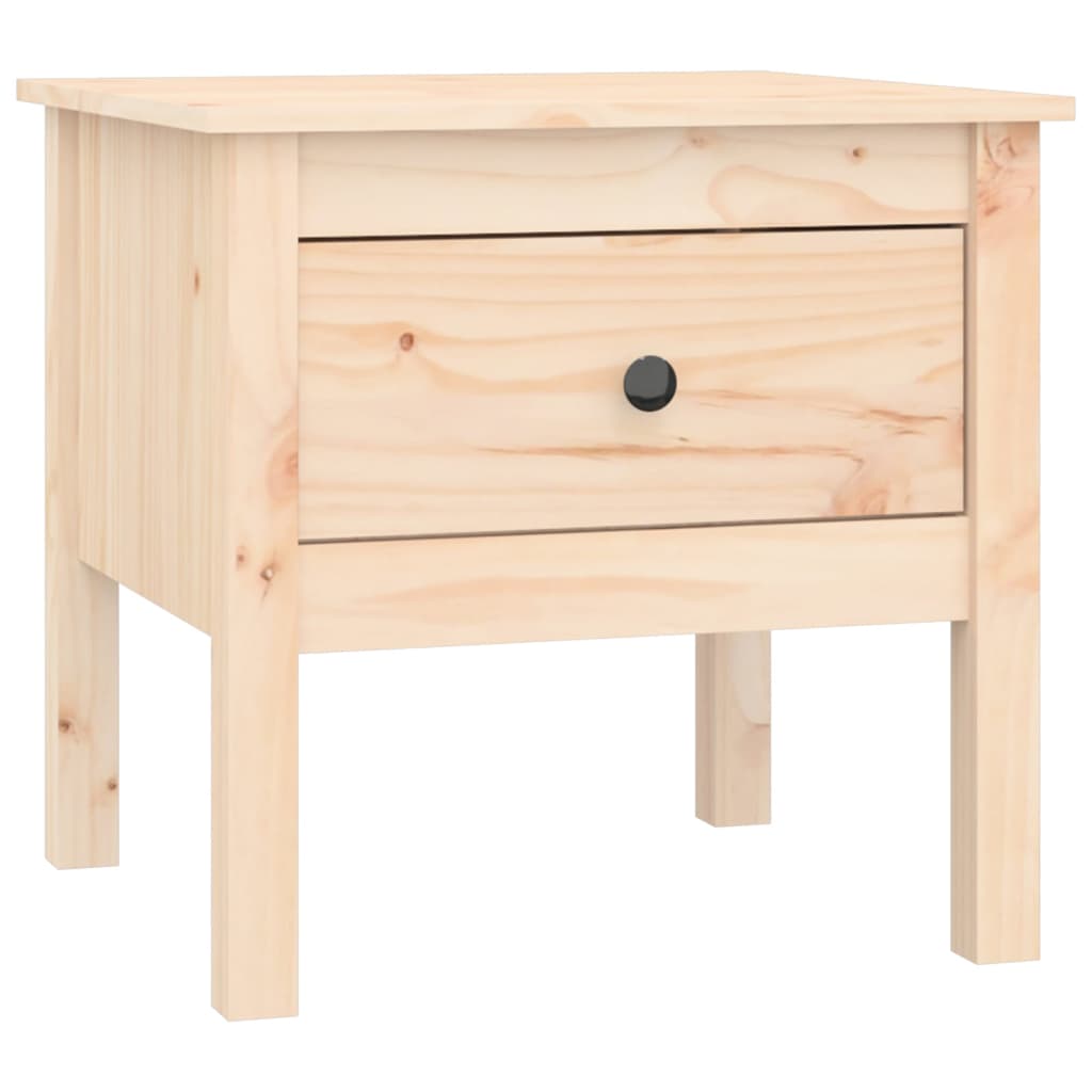vidaXL Stoliki boczne, 2 szt., 50x50x49 cm, lite drewno sosnowe