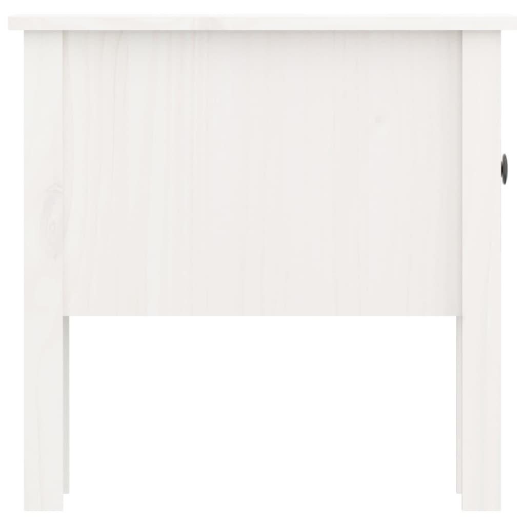 vidaXL Stoliki boczne, 2 szt., białe, 50x50x49 cm, lite drewno sosnowe