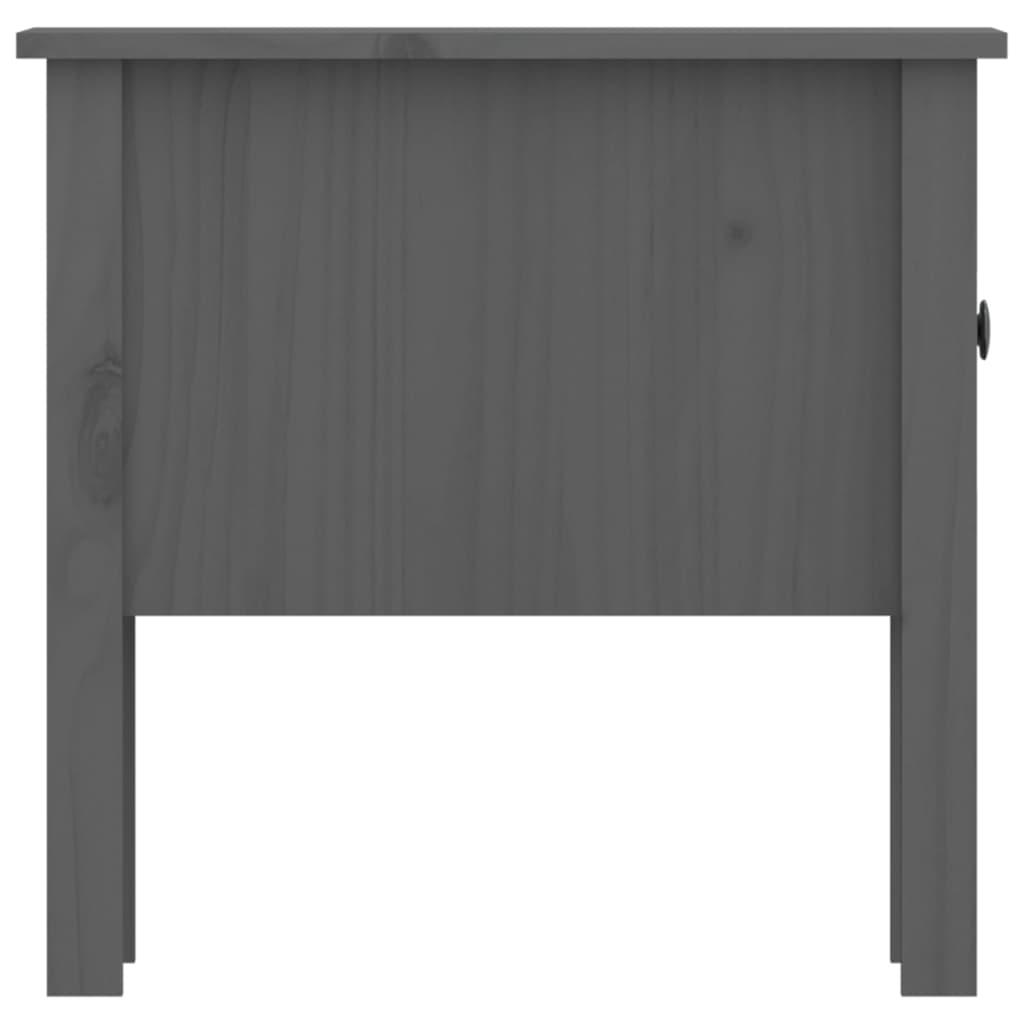 vidaXL Stoliki boczne, 2 szt., szare, 50x50x49 cm, lite drewno sosnowe