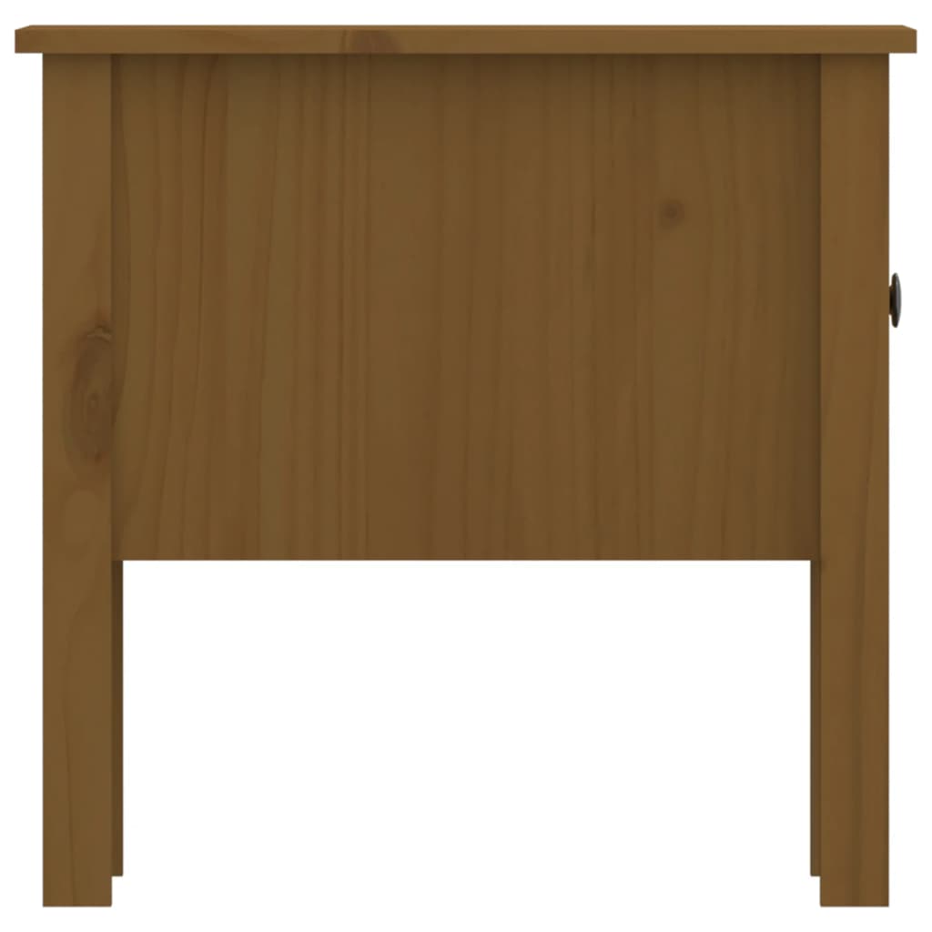vidaXL Stolik boczny, miodowy brąz, 50x50x49 cm, lite drewno sosnowe