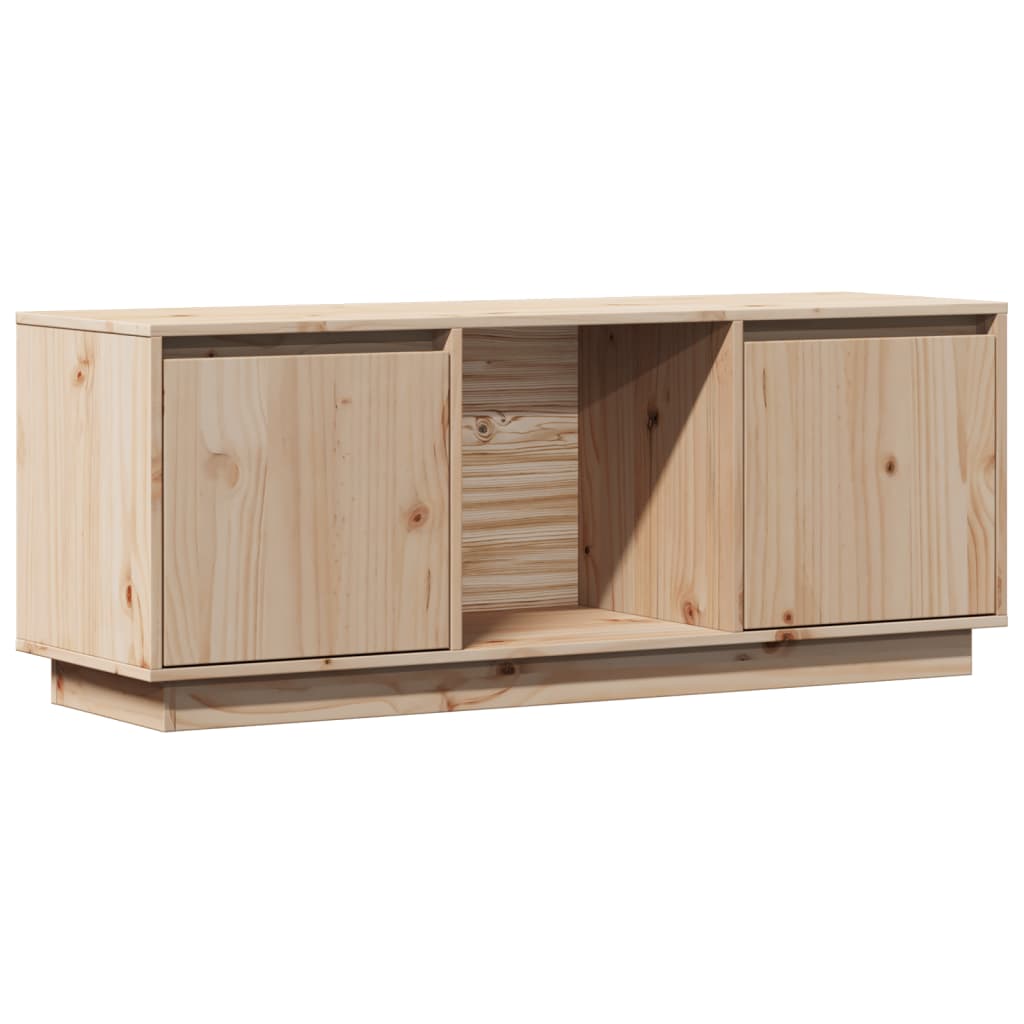 vidaXL Szafka pod telewizor, 110,5x35x44 cm, lite drewno sosnowe