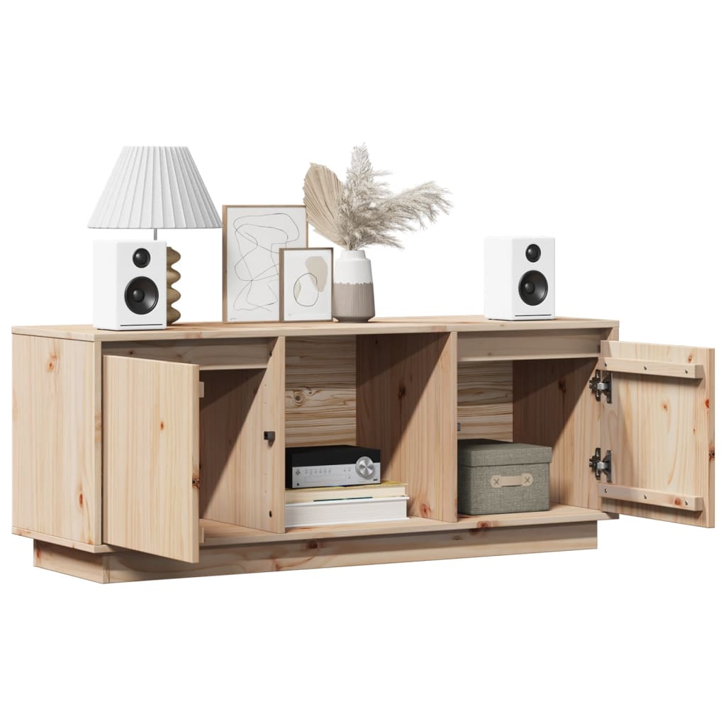 vidaXL Szafka pod telewizor, 110,5x35x44 cm, lite drewno sosnowe