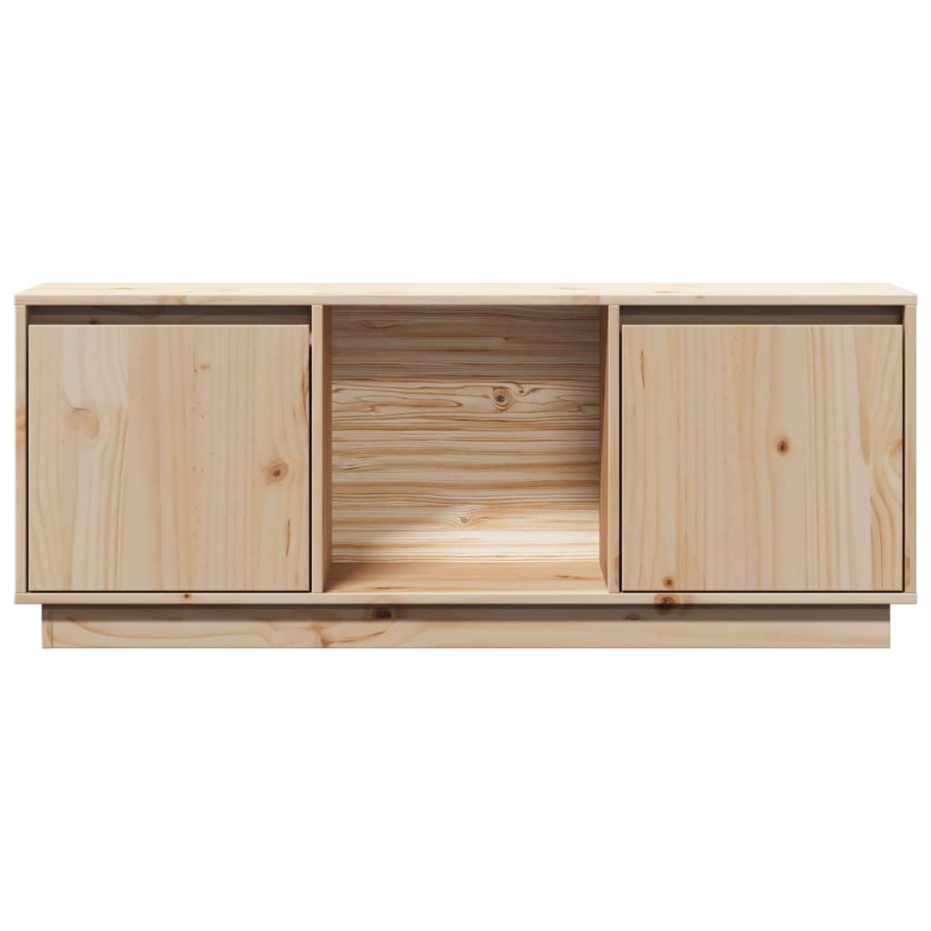 vidaXL Szafka pod telewizor, 110,5x35x44 cm, lite drewno sosnowe