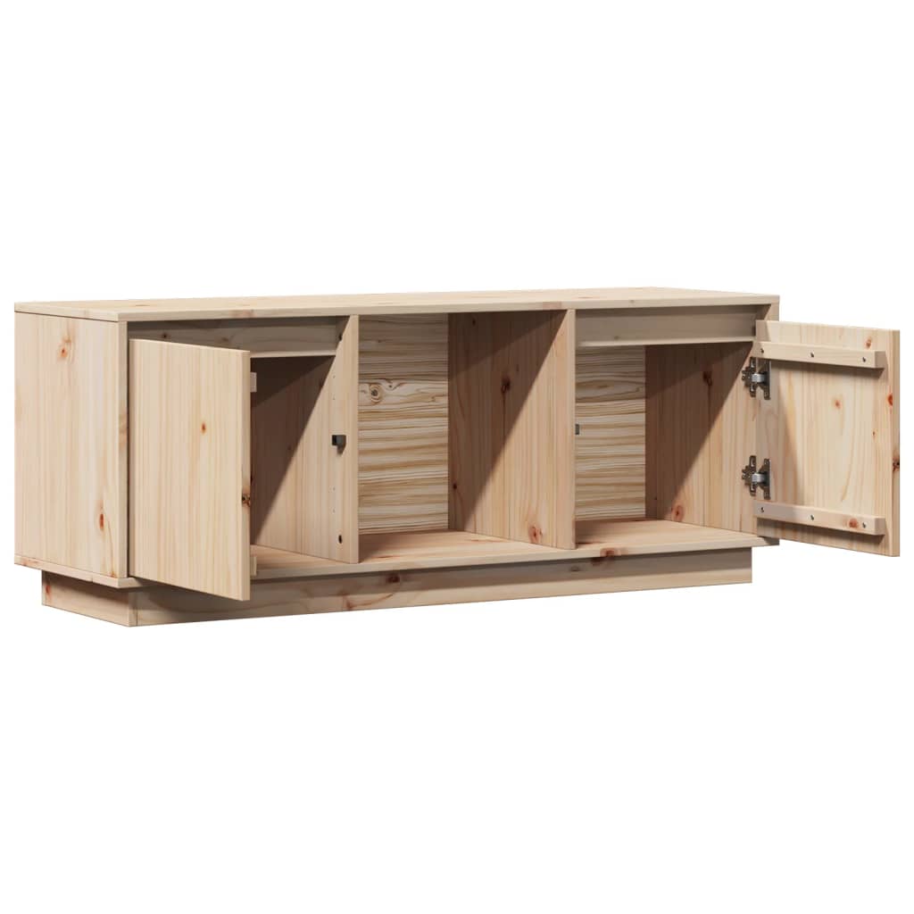 vidaXL Szafka pod telewizor, 110,5x35x44 cm, lite drewno sosnowe