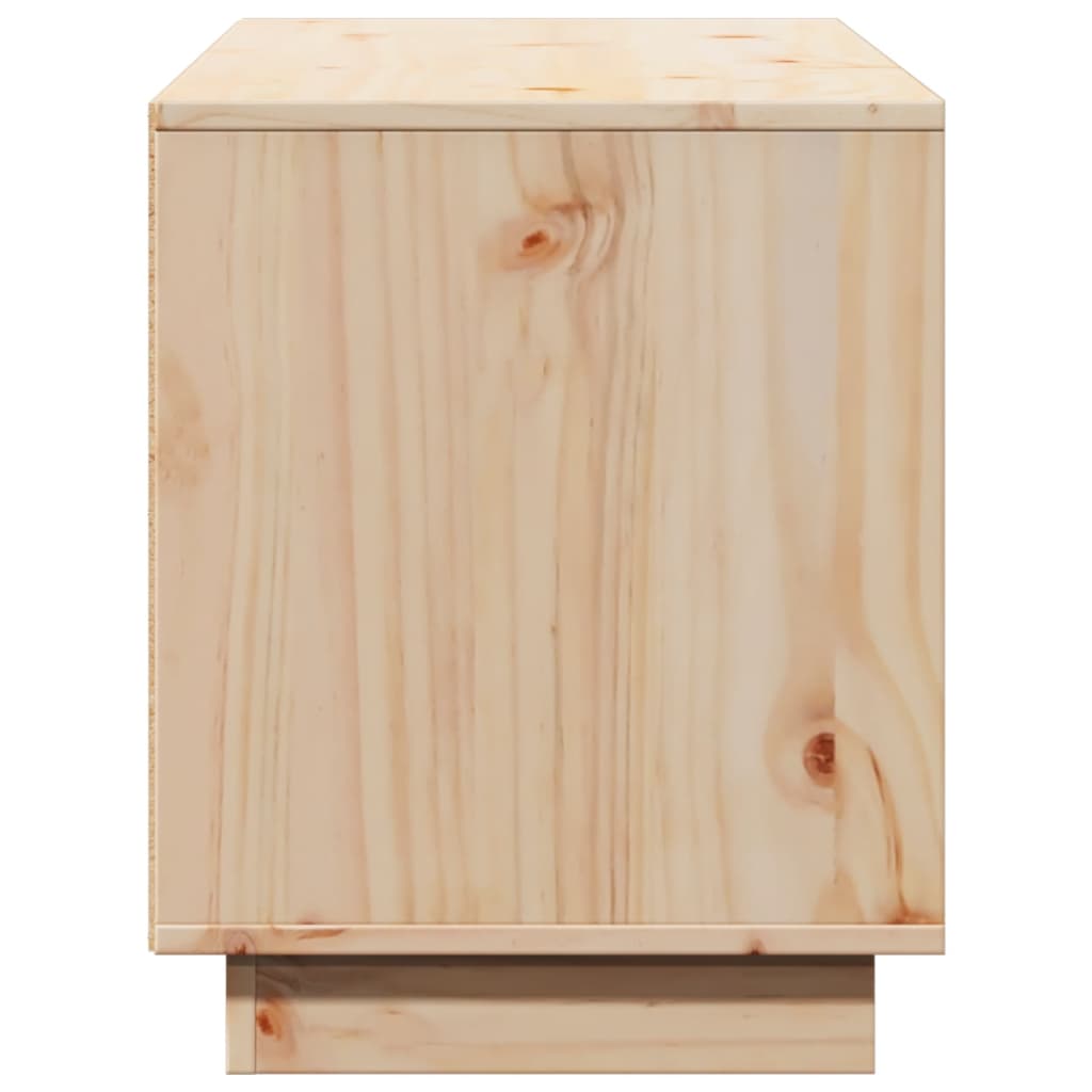 vidaXL Szafka pod telewizor, 110,5x35x44 cm, lite drewno sosnowe