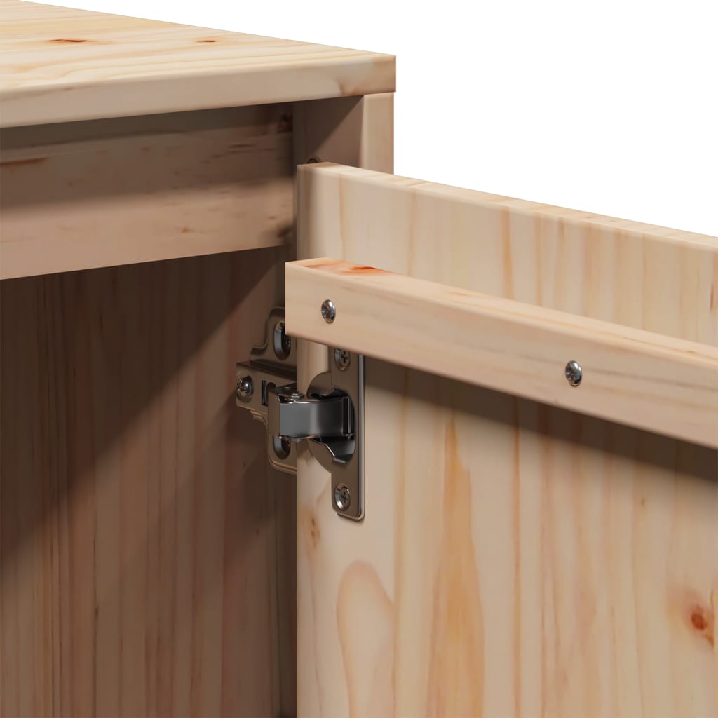 vidaXL Szafka pod telewizor, 110,5x35x44 cm, lite drewno sosnowe