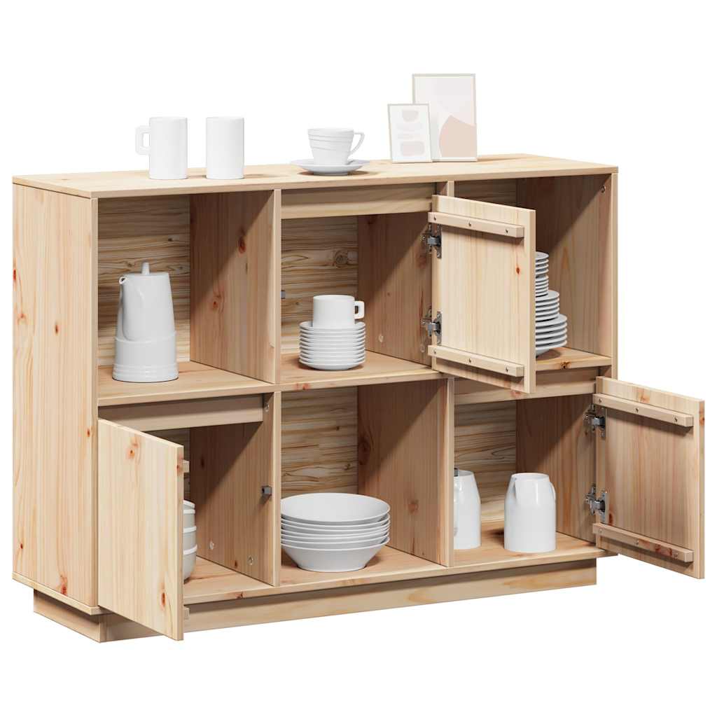 vidaXL Szafka, 110,5x35x80 cm, lite drewno sosnowe