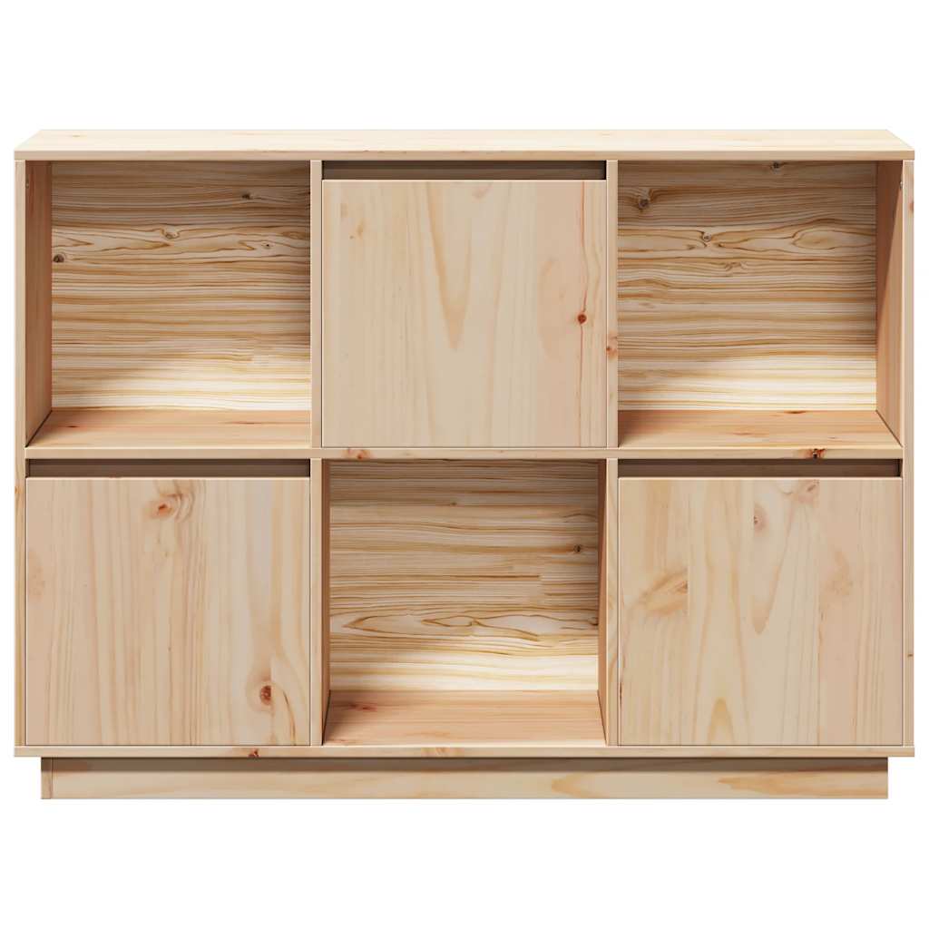 vidaXL Szafka, 110,5x35x80 cm, lite drewno sosnowe