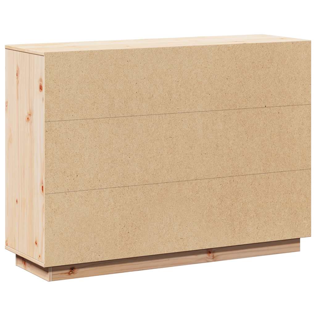 vidaXL Szafka, 110,5x35x80 cm, lite drewno sosnowe
