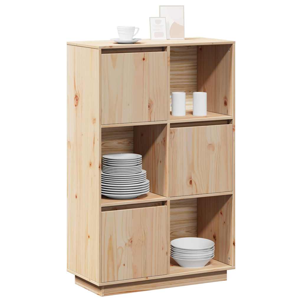 vidaXL Szafka, 74x35x117 cm, lite drewno sosnowe