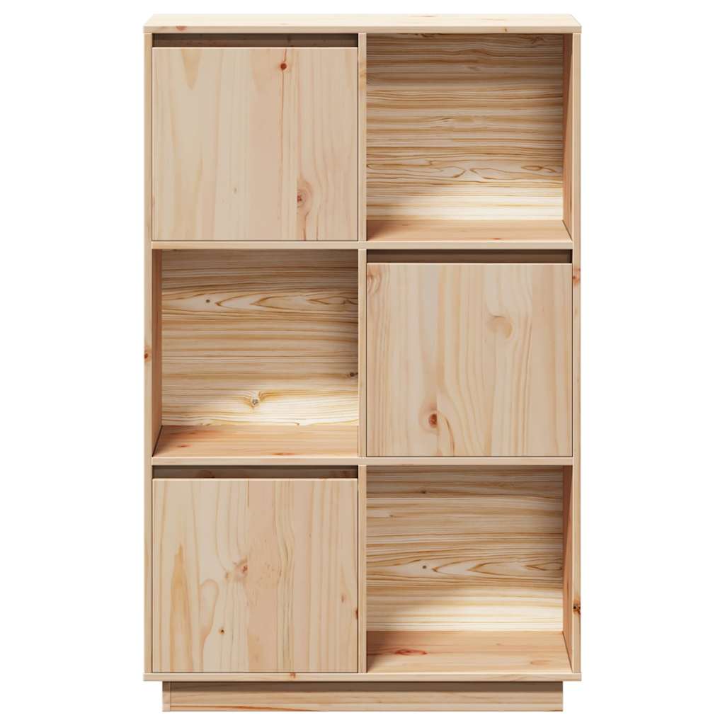 vidaXL Szafka, 74x35x117 cm, lite drewno sosnowe