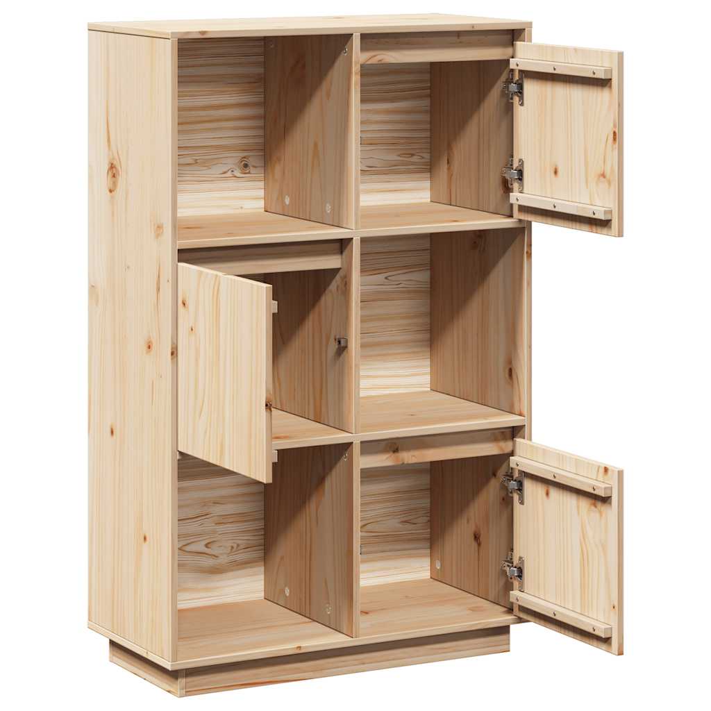 vidaXL Szafka, 74x35x117 cm, lite drewno sosnowe
