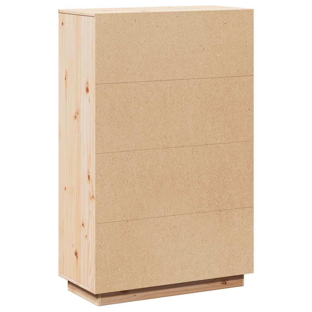vidaXL Szafka, 74x35x117 cm, lite drewno sosnowe