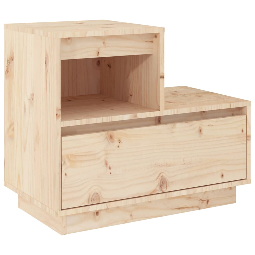vidaXL Szafki nocne, 2 szt., 60x34x51 cm, lite drewno sosnowe