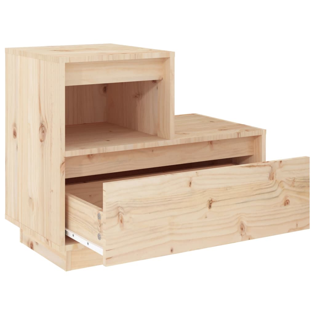 vidaXL Szafki nocne, 2 szt., 60x34x51 cm, lite drewno sosnowe