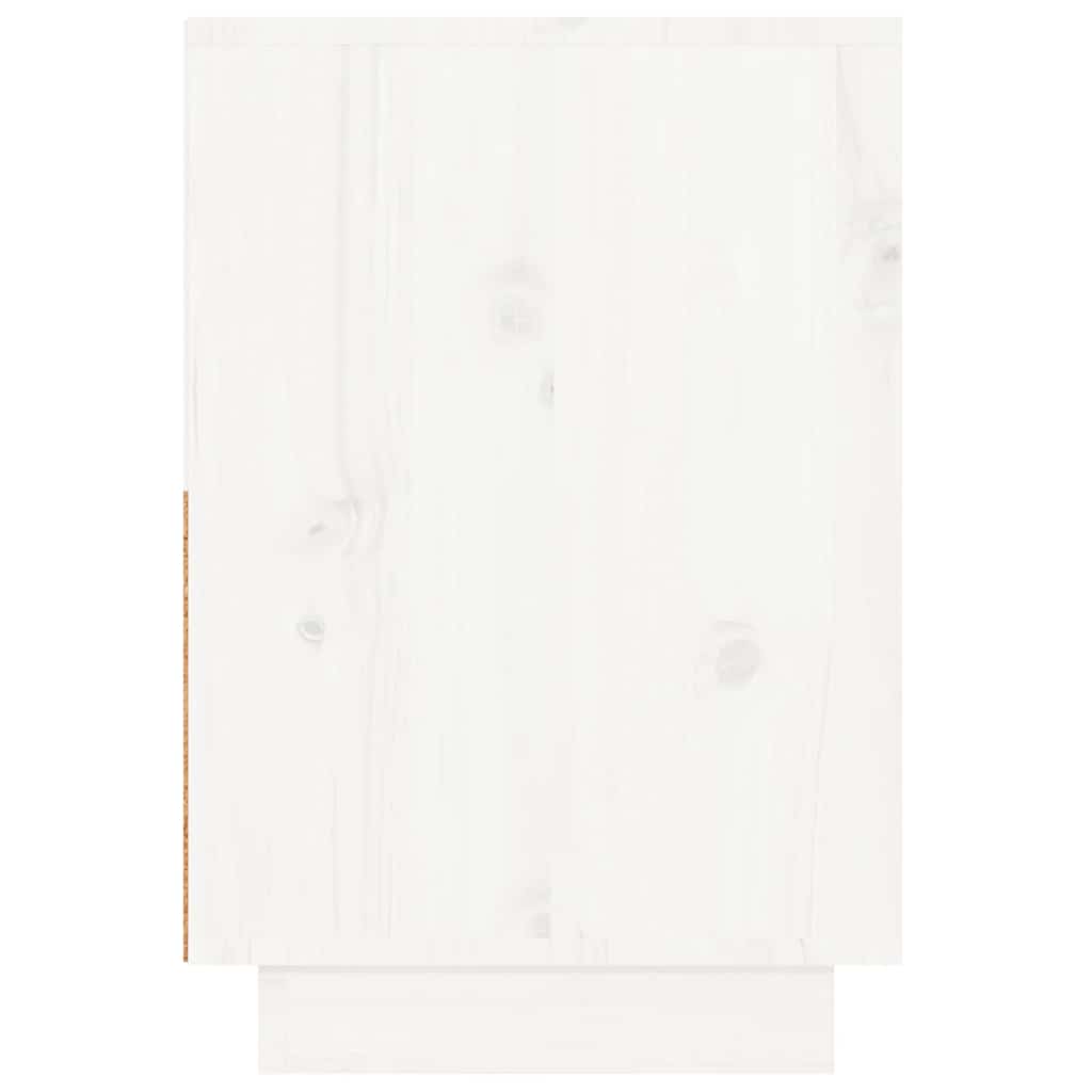 vidaXL Szafki nocne, 2 szt., białe, 60x34x51 cm, lite drewno sosnowe