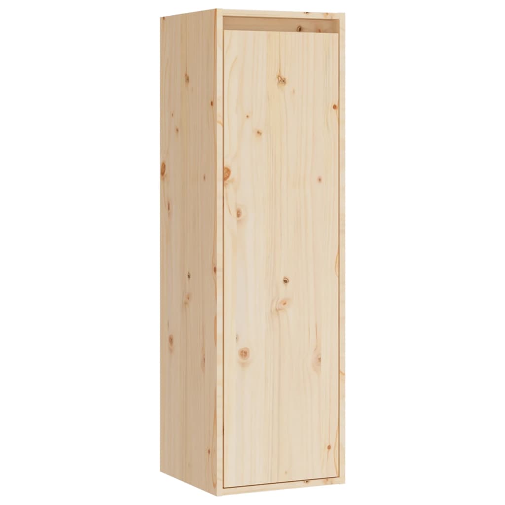 vidaXL Szafki pod TV, 3 szt., lite drewno sosnowe