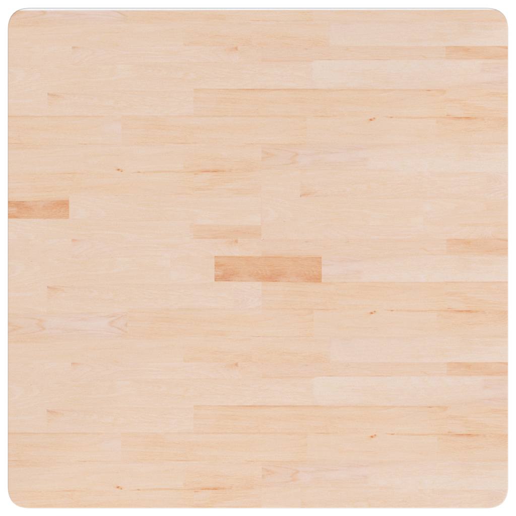 vidaXL Kwadratowy blat do stolika, 80x80x4 cm, surowe drewno dębowe