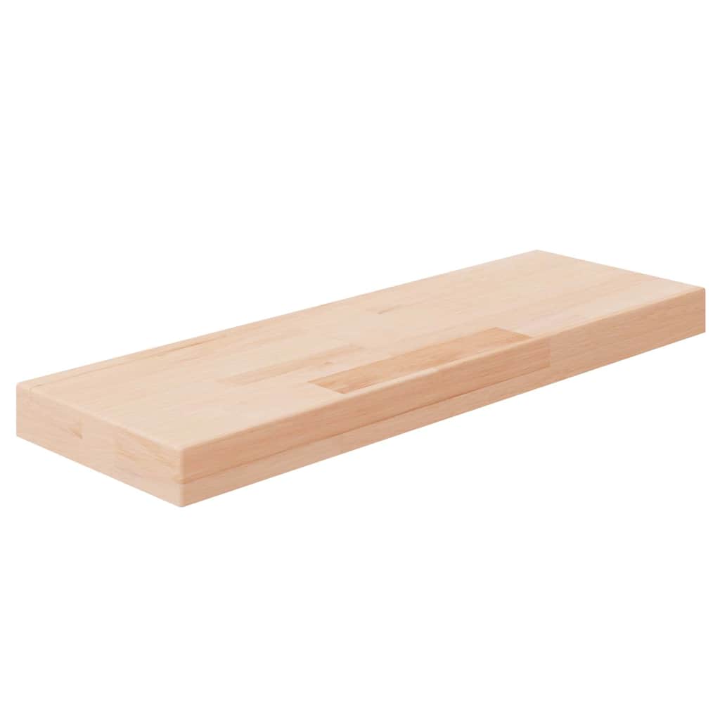 vidaXL Półka, 60x20x4 cm, surowe lite drewno dębowe