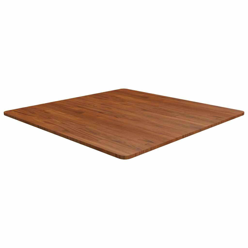 vidaXL Kwadratowy blat do stolika, ciemnobrązowy, 90x90x1,5 cm, dębowy
