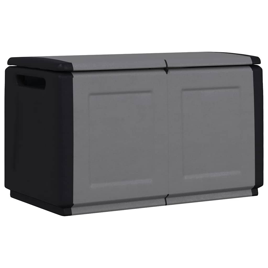 vidaXL Skrzynia ogrodowa, 96x53x57 cm, 230 L, ciemnoszaro-czarna