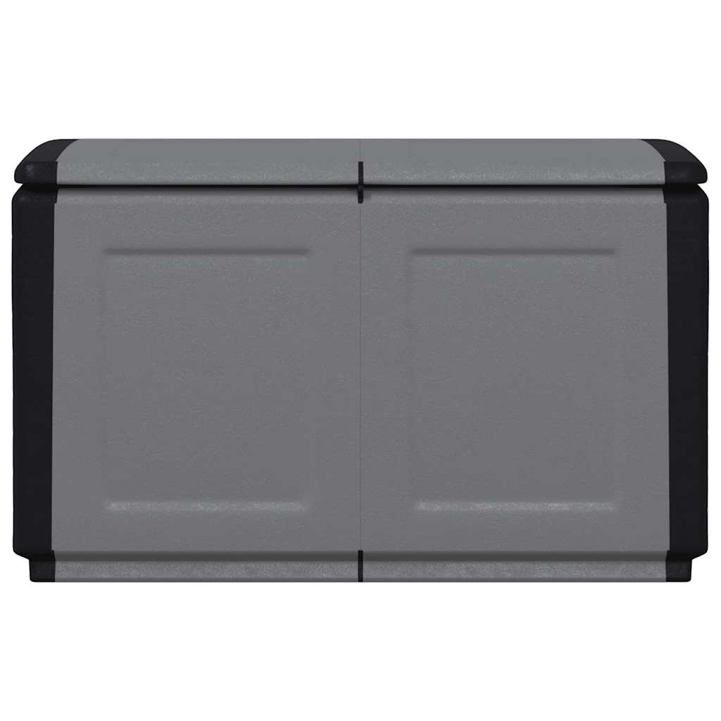 vidaXL Skrzynia ogrodowa, 96x53x57 cm, 230 L, ciemnoszaro-czarna