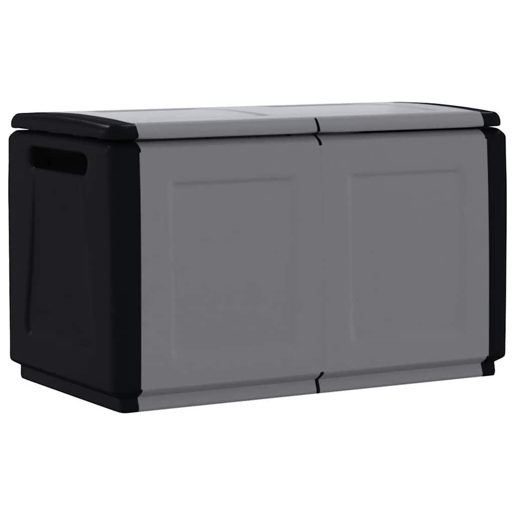 vidaXL Skrzynia ogrodowa, 96x53x57 cm, 230 L, ciemnoszaro-czarna