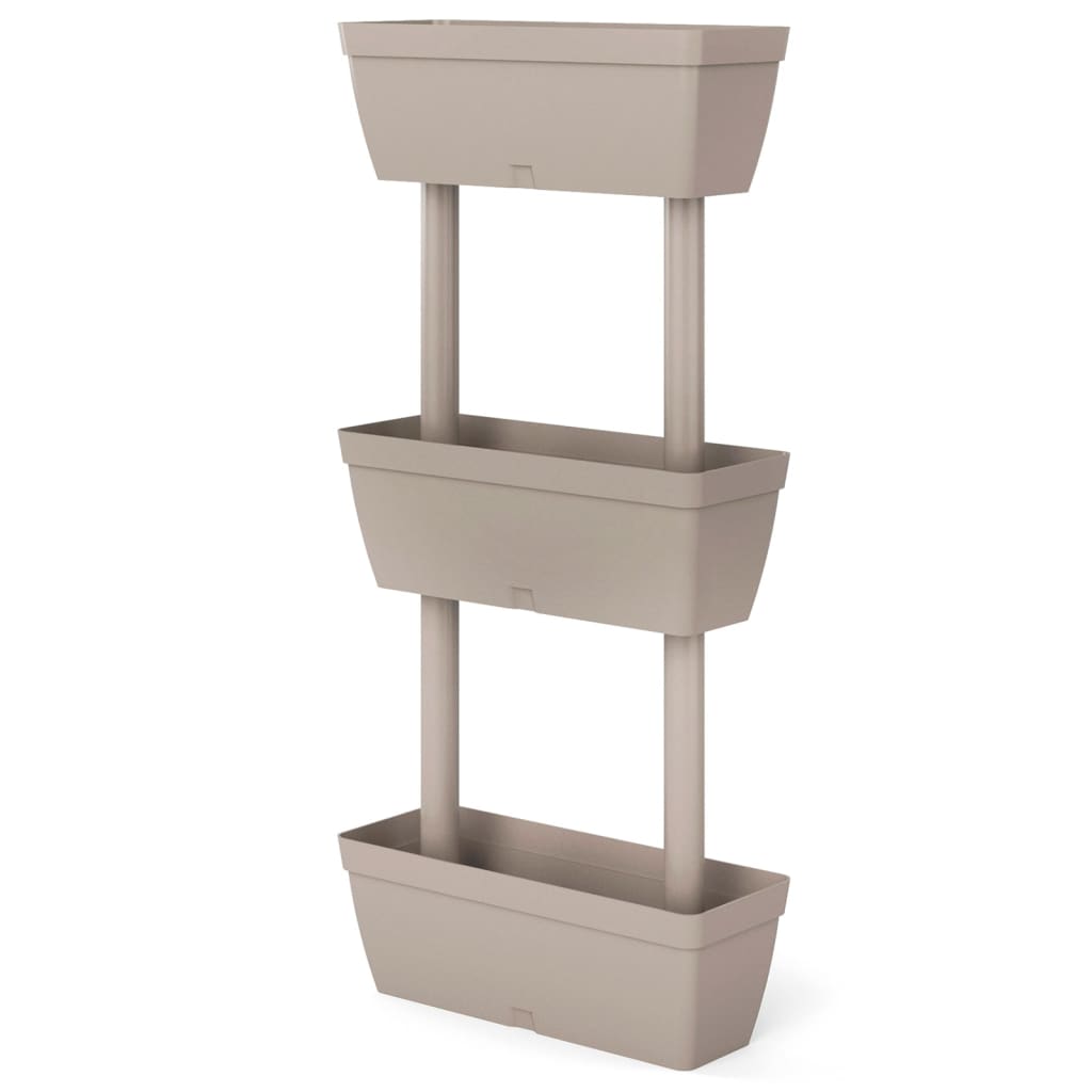 vidaXL Donice ogrodowe, 6 szt, 100 cm, kolor taupe