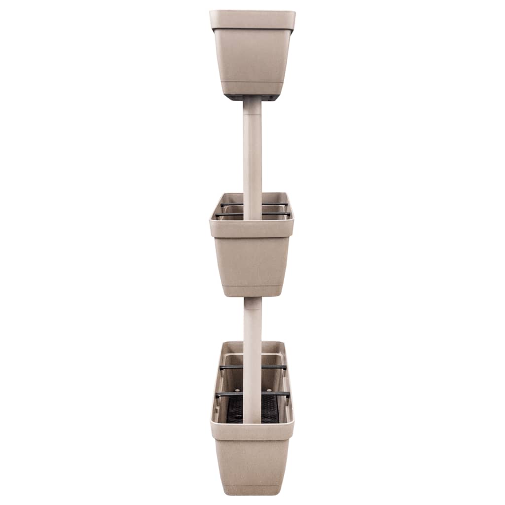 vidaXL Donice ogrodowe, 6 szt, 100 cm, kolor taupe
