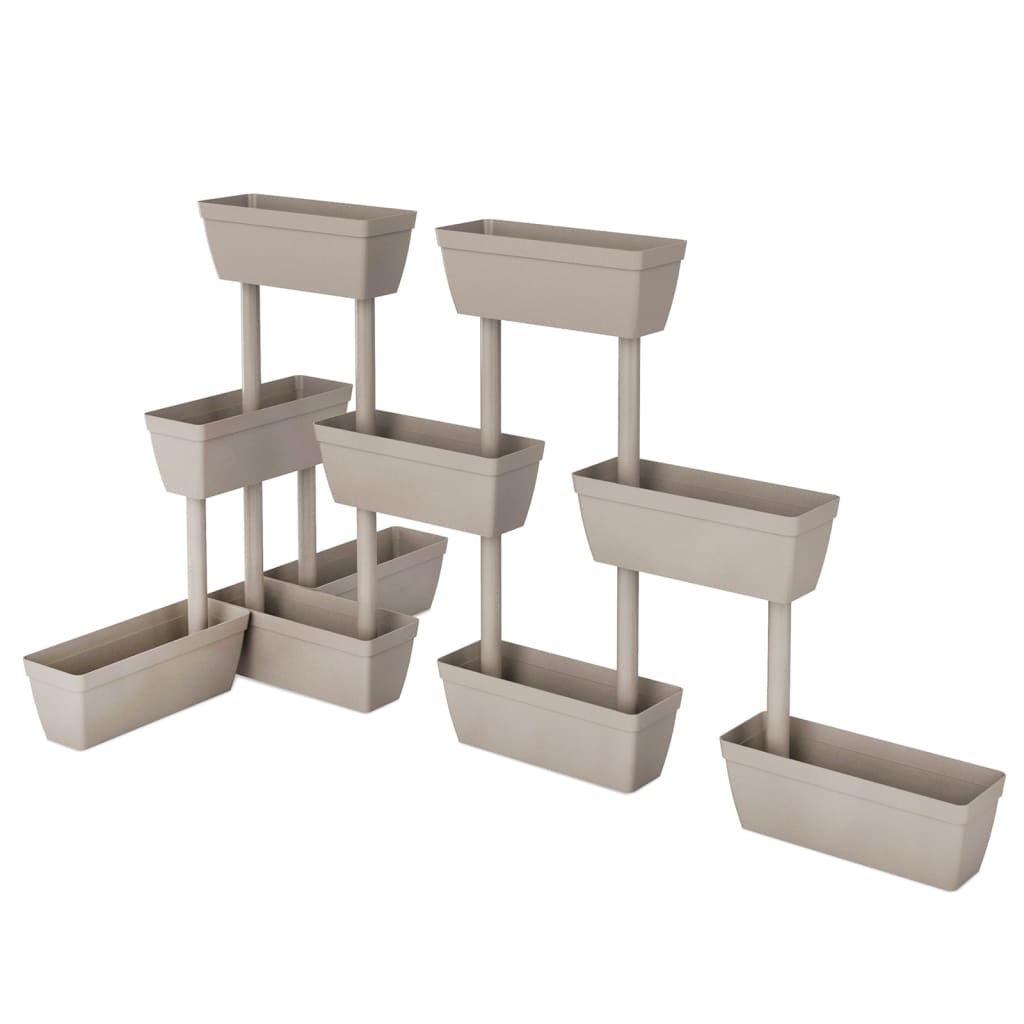 vidaXL Donice ogrodowe, 6 szt, 100 cm, kolor taupe