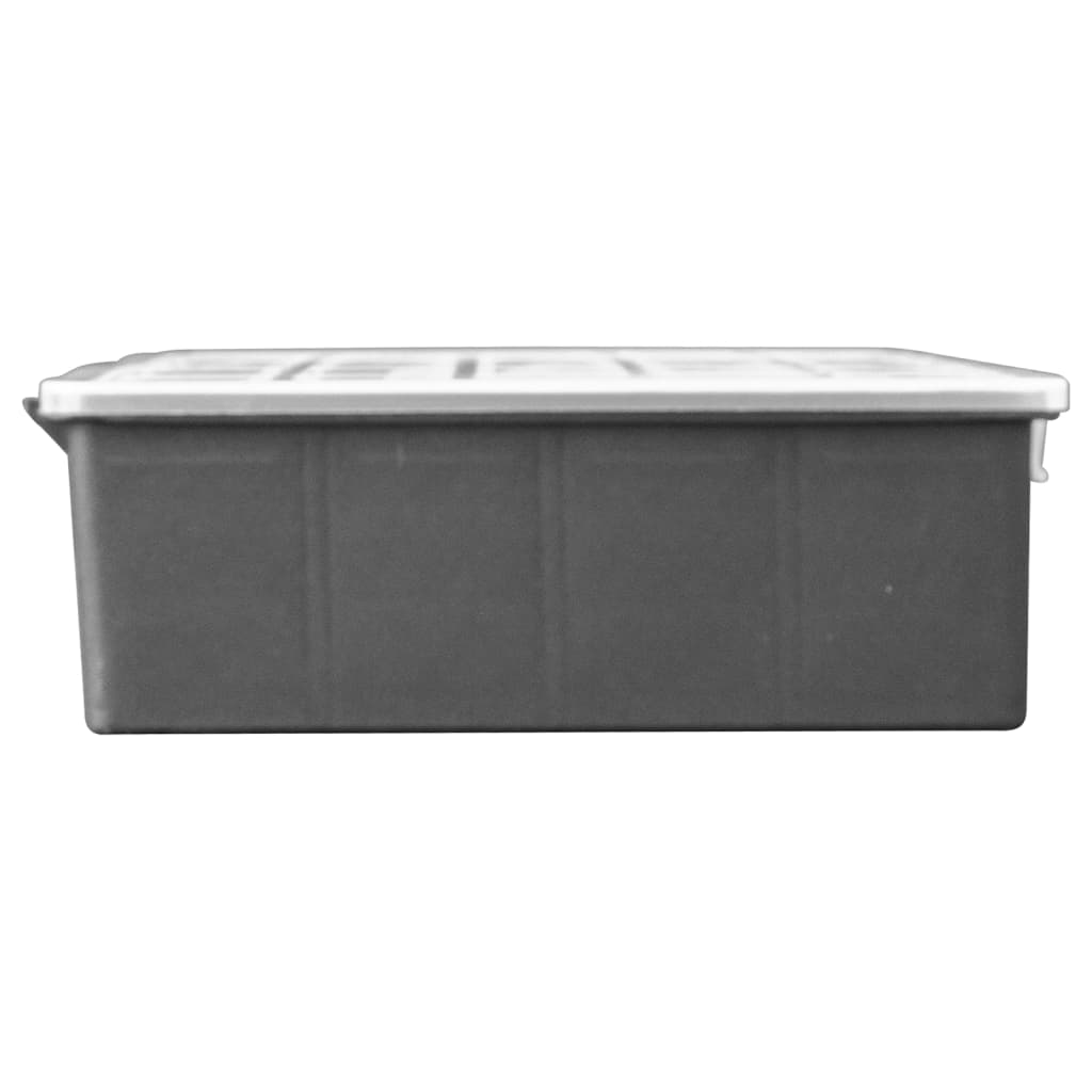 vidaXL Organizer, 2 szt., z wyjmowanymi przegrodami, 360x250x85 mm, PP