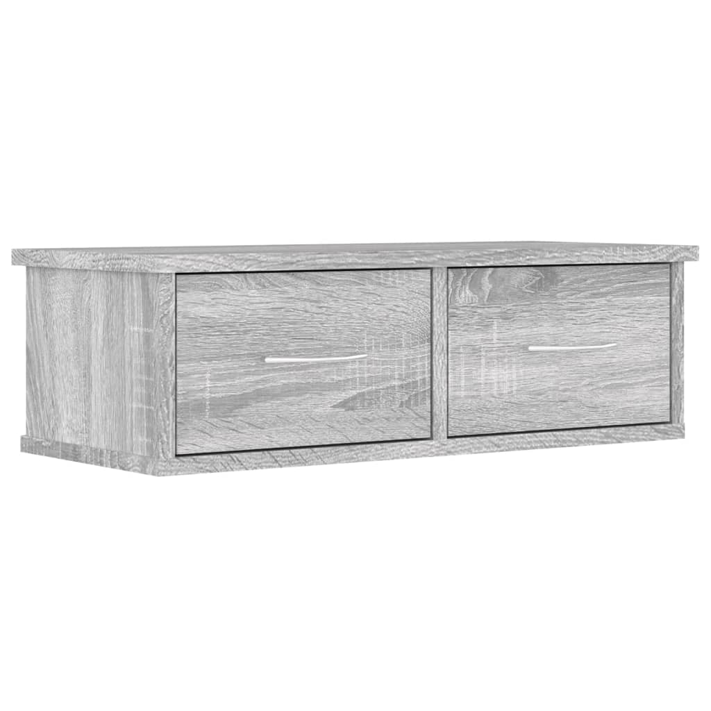 vidaXL Szafka ścienna, szary dąb sonoma, 60x26x18,5 cm