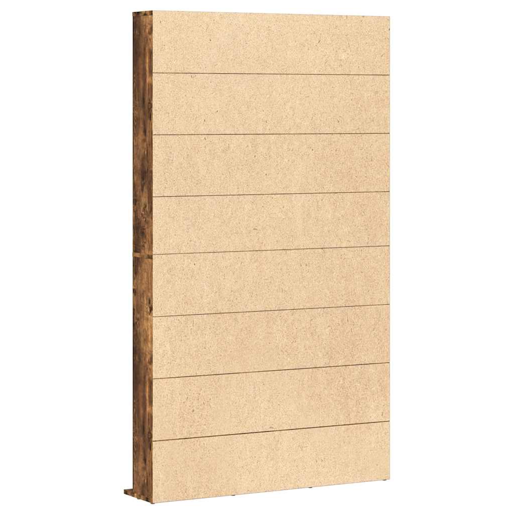 vidaXL Szafka na płyty CD, przydymiony dąb, 102x23x177,5 cm