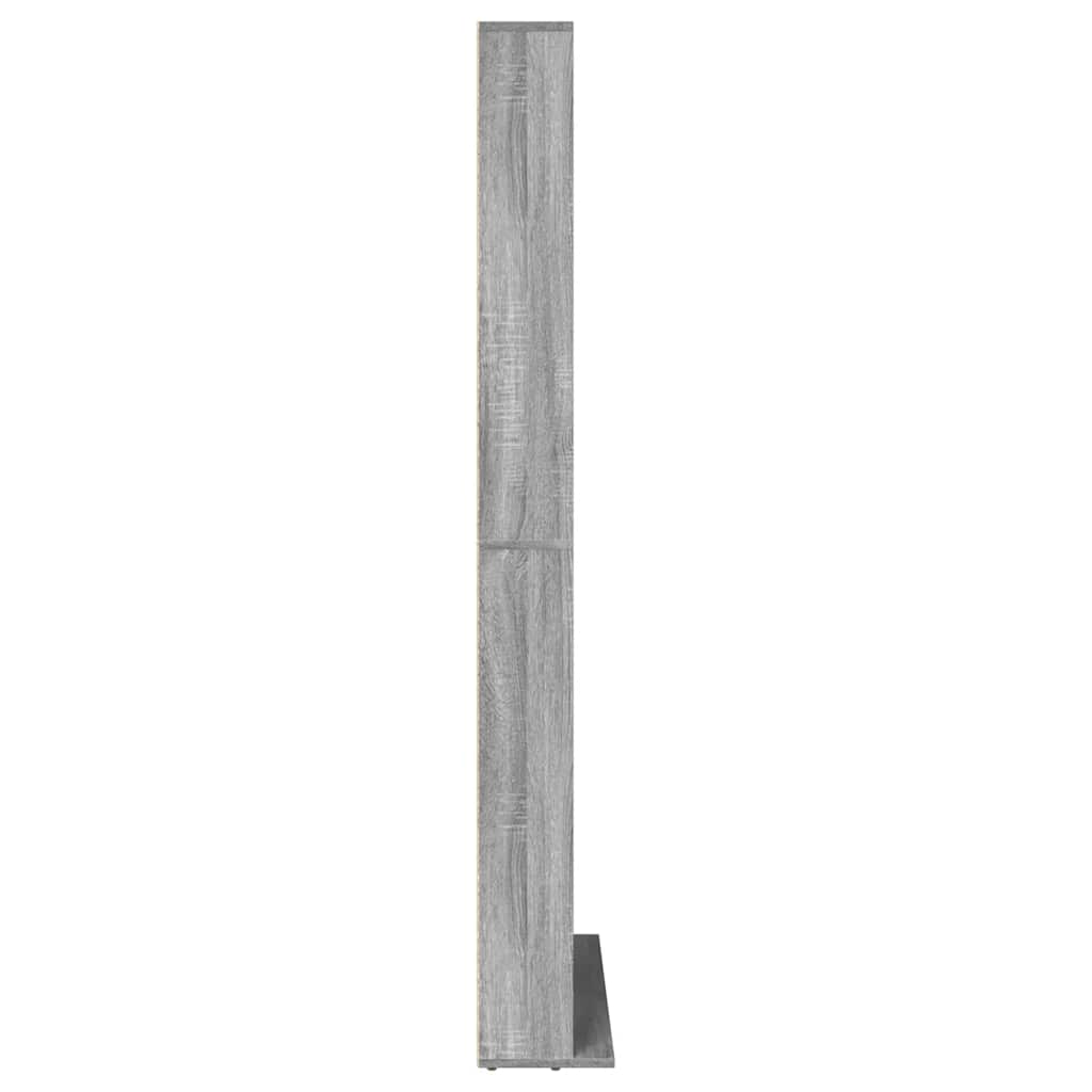vidaXL Szafka na płyty CD, szary dąb sonoma, 102x23x177,5 cm