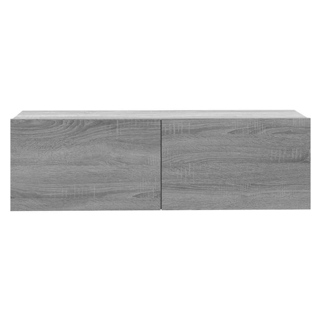 vidaXL Ścienna szafka pod telewizor, dąb sonoma, 100x30x30 cm