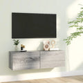vidaXL Ścienna szafka pod telewizor, dąb sonoma, 100x30x30 cm