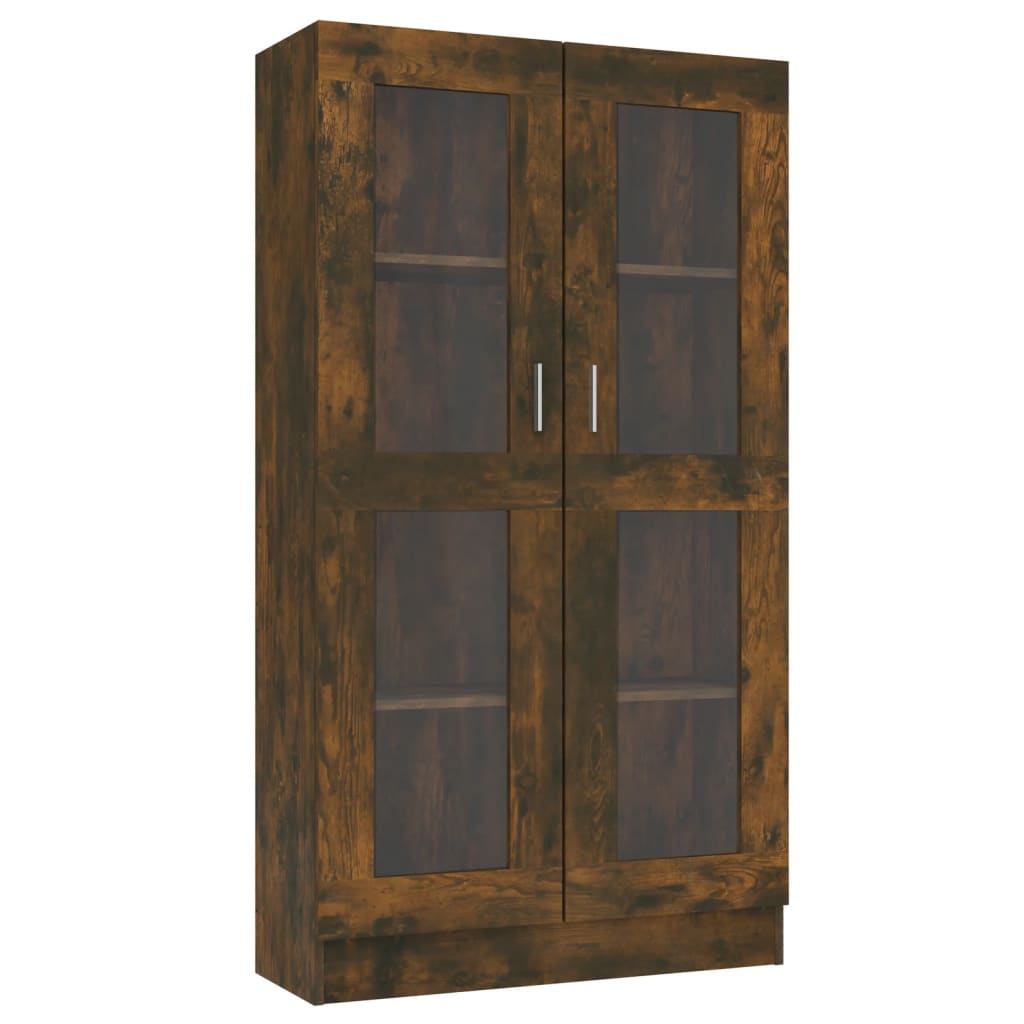 vidaXL Witryna, przydymiony dąb, 82,5 x 30,5 x 150 cm