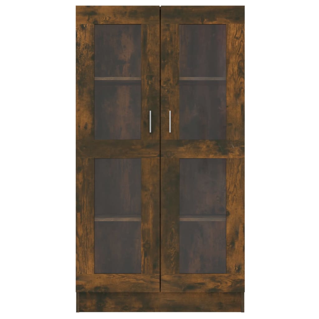 vidaXL Witryna, przydymiony dąb, 82,5 x 30,5 x 150 cm