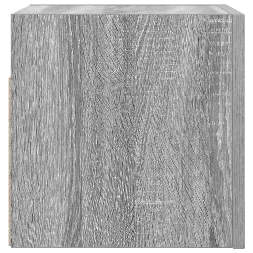vidaXL Wiszące szafki TV, 4 szt., szary dąb sonoma, 30,5x30x30 cm