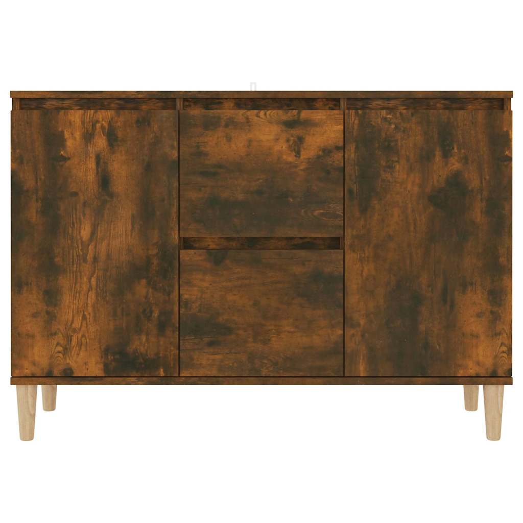 vidaXL Szafka, przydymiony dąb, 101x35x70 cm, materiał drewnopochodny