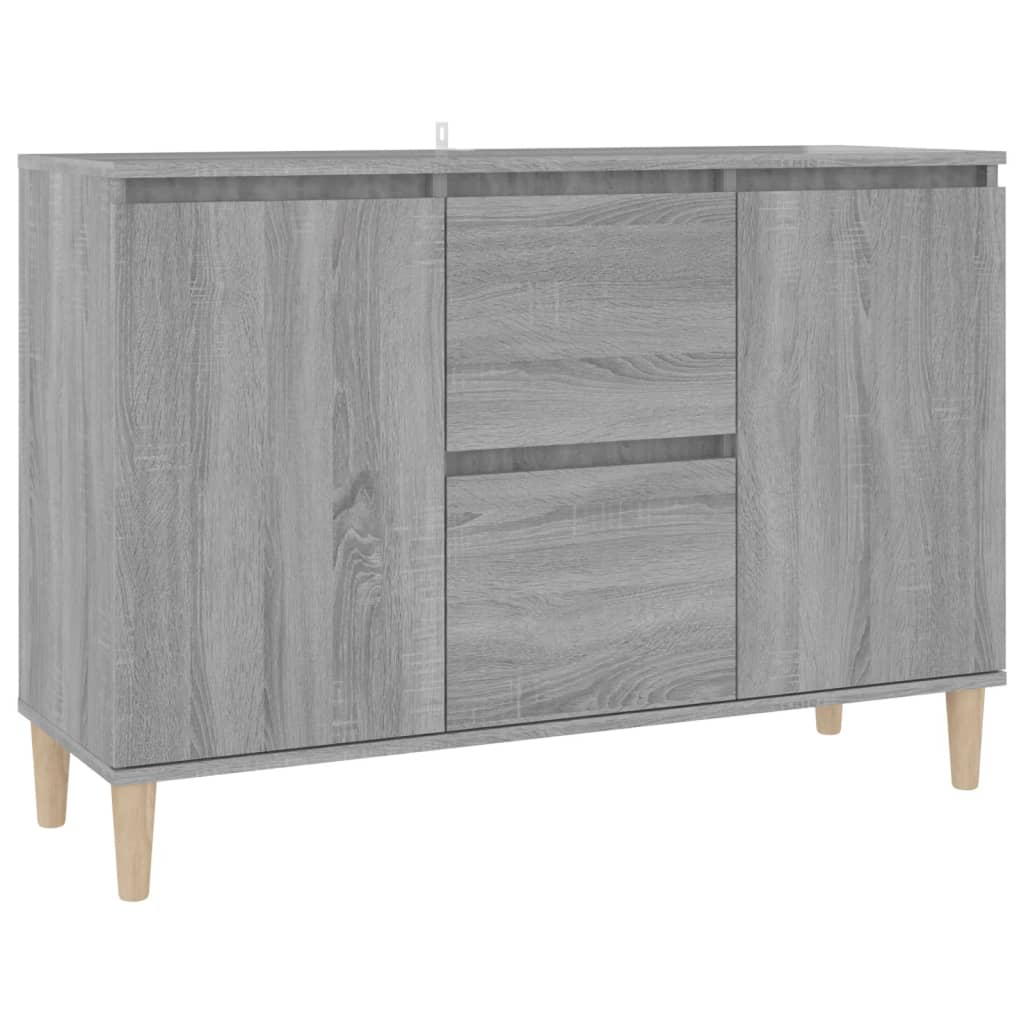 vidaXL Szafka, szary dąb sonoma, 101x35x70 cm, materiał drewnopochodny