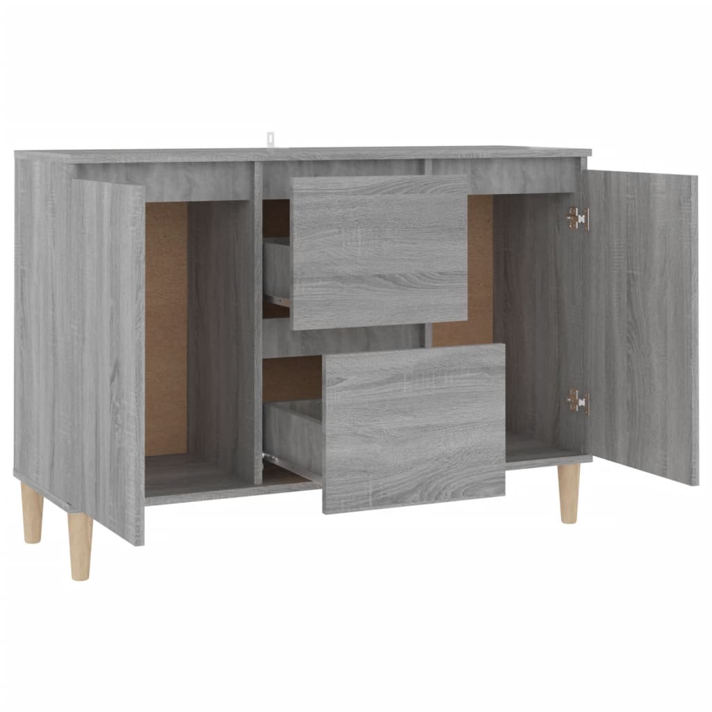 vidaXL Szafka, szary dąb sonoma, 101x35x70 cm, materiał drewnopochodny
