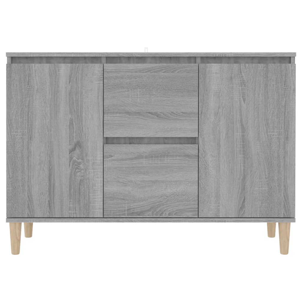 vidaXL Szafka, szary dąb sonoma, 101x35x70 cm, materiał drewnopochodny