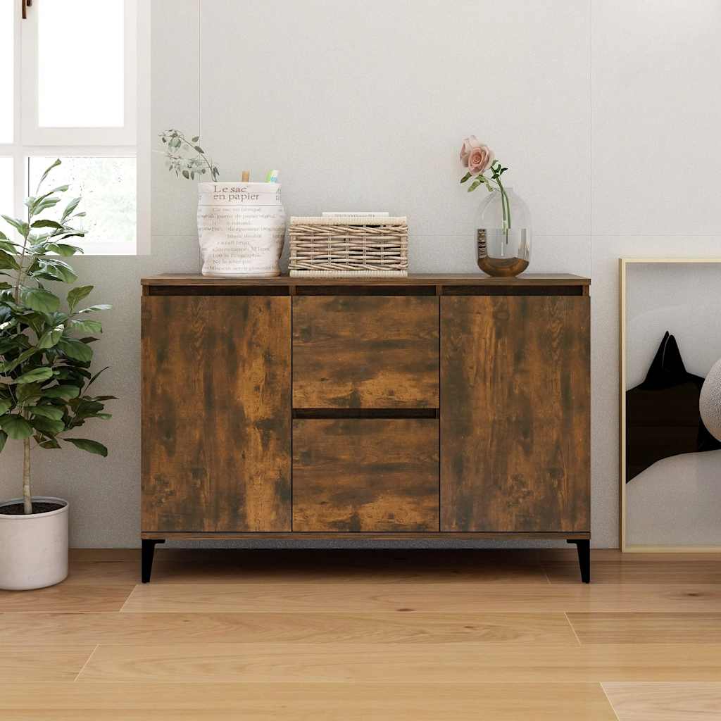 vidaXL Szafka, przydymiony dąb, 102x35x70 cm