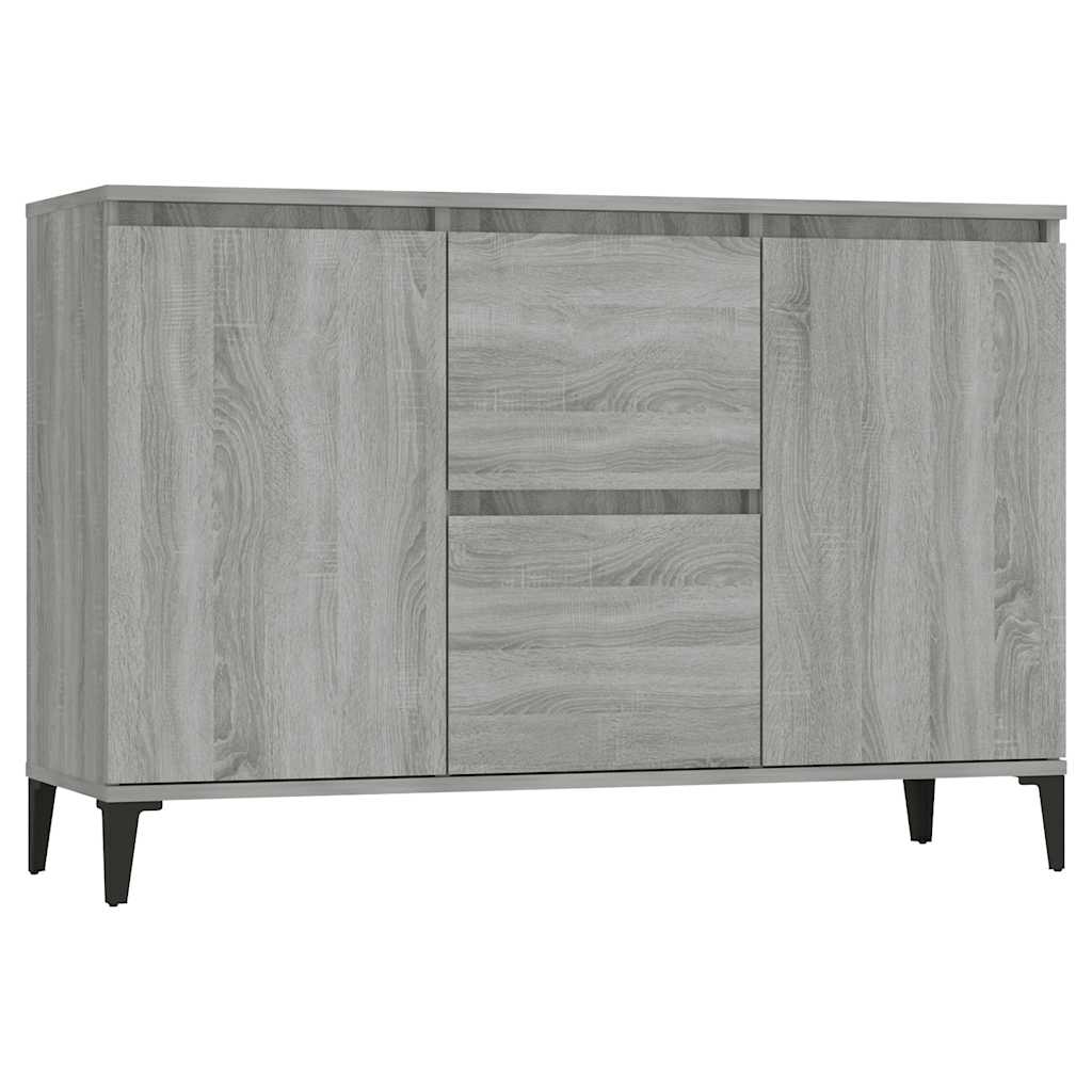 vidaXL Komoda, szary dąb sonoma, 102x35x70 cm