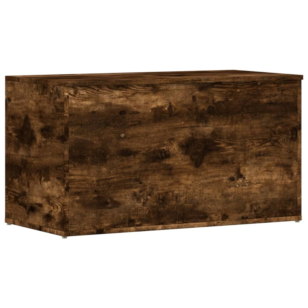 vidaXL Skrzynia, przydymiony dąb, 84x42x46 cm, materiał drewnopochodny